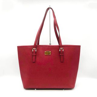 マイケルコース(Michael Kors)の美品 MICHAEL KORS マイケルコース トートバッグ ショルダーバッグ 肩掛け バッグ レザー レッド 赤 レディース メンズ ファッション USED 【中古】(トートバッグ)