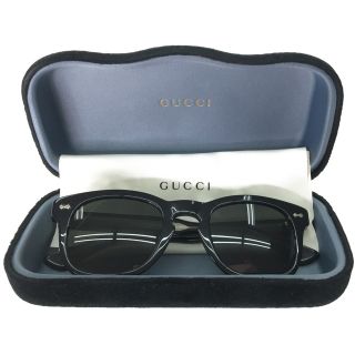 グッチ(Gucci)の▼▼GUCCI グッチ アイウエア ユニセックス ウェリントン型 セルフレーム  GG0182S ブラック(サングラス/メガネ)