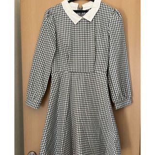 マジェスティックレゴン(MAJESTIC LEGON)の2way襟付チェックワンピース マジェスティックレゴン(ひざ丈ワンピース)