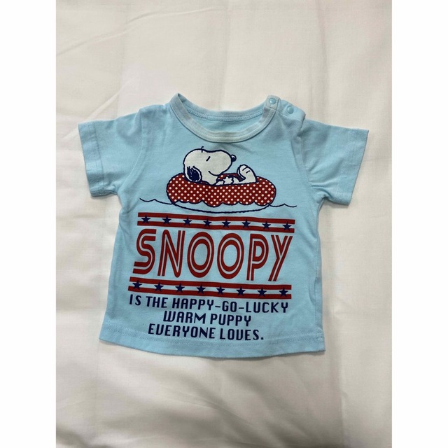 SNOOPY(スヌーピー)の半袖　Tシャツ　80 キッズ/ベビー/マタニティのベビー服(~85cm)(Ｔシャツ)の商品写真