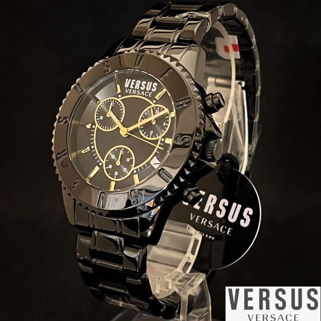 【ブラック色！】Versus Versace/ベルサス ベルサーチ/メンズ腕時計