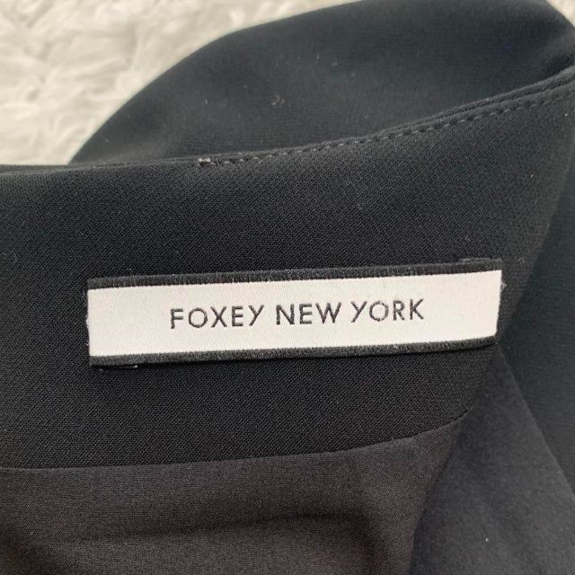 FOXEY(フォクシー)の極美品✨フォクシーニューヨーク エアリーストレッチ フレアスカート ブラック M レディースのスカート(ミニスカート)の商品写真