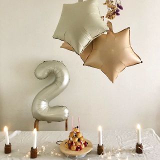 ザラキッズ(ZARA KIDS)のBIRTHDAYGIRL　お誕生日飾り付け　バルーンティアラセット(ドレス/フォーマル)