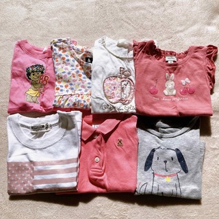 ベビーギャップ(babyGAP)のTシャツ　夏服　女の子　まとめ売り　7点　90cm(Tシャツ/カットソー)