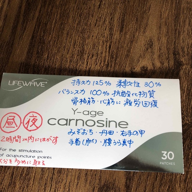 LifeWave カルノシン 30枚入