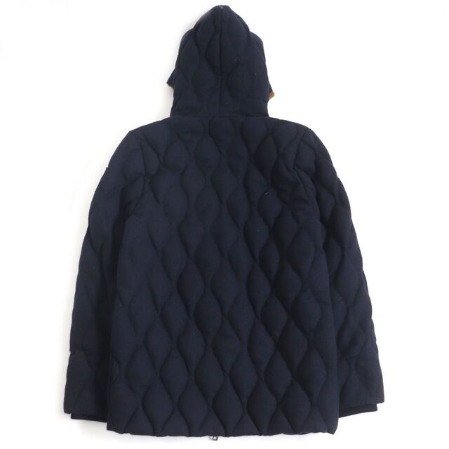 良品□MONCLER/モンクレール PATRICE フード裏ムートン WZIP フーデッド キルティング ダウンジャケット/コート ネイビー 0 正規品 メンズ 3