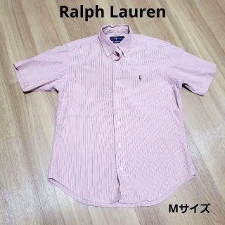 Ralph Lauren　ラルフローレン 半袖シャツ　ストライプ　ピンク(Tシャツ/カットソー(半袖/袖なし))