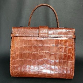 AIGNER - 希少【美品】AIGNER アイグナー ハンドバッグ クロコ レザー