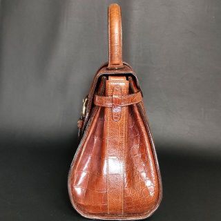 AIGNER - 希少【美品】AIGNER アイグナー ハンドバッグ クロコ レザー