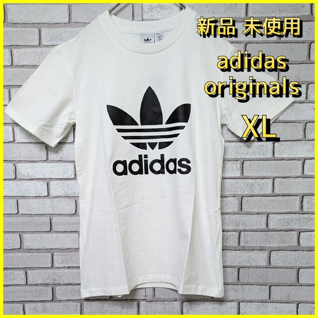 adidas(アディダス)のadidas originals アディダス Tシャツ 白色 XL ロゴ レディースのトップス(Tシャツ(半袖/袖なし))の商品写真