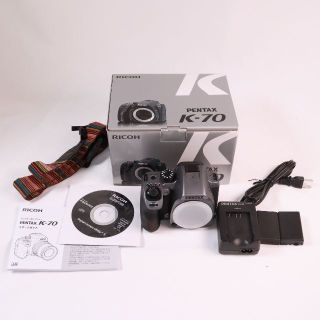 デジタルカメラ　ペンタックス　PENTAX K-70 ボディ　元箱付 シルバー(デジタル一眼)