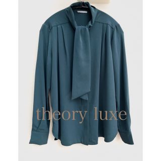 Theory luxe   極美品theory luxe ボウタイブラウス  グリーン 緑