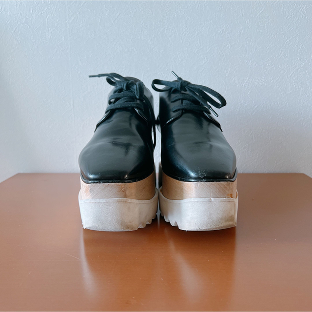 ステラマッカートニー エリス プラットフォーム 厚底 ローファー 黒37