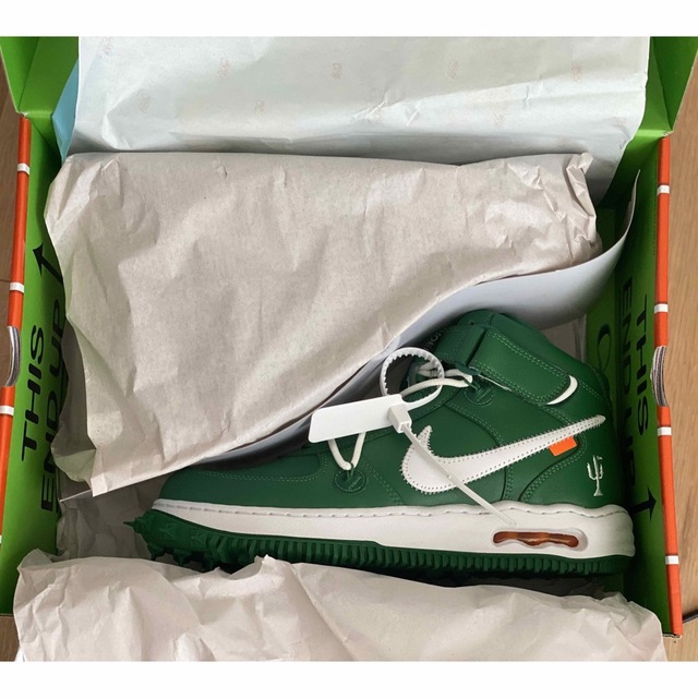 Off-White × Nike Air Force Pine Green