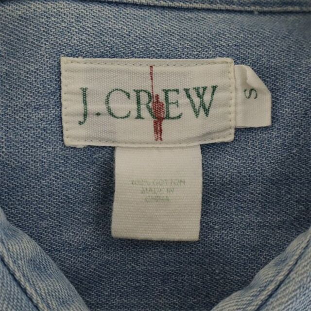 90s J.Crew デニムシャツ　巨人タグ　裏地ネル　チェック柄　XL表記