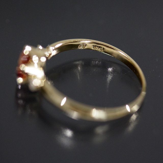 TASAKI(タサキ)のタサキ 田崎真珠 ダイヤ 0.02ct カラーストーン リング 8.5号 K18 レディースのアクセサリー(リング(指輪))の商品写真
