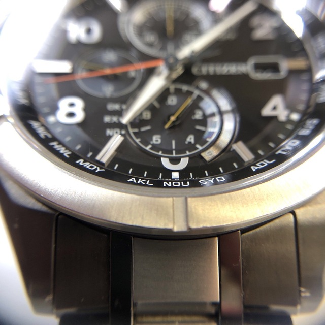 CITIZEN ATTESA AT8165-51E チタン電波ソーラー腕時計