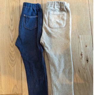 ムジルシリョウヒン(MUJI (無印良品))のUNIQLO　無印良品　レギンス　キッズ　90サイズ　２枚組(パンツ/スパッツ)