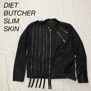 ダイエットブッチャースリムスキン(DIET BUTCHER SLIM SKIN)のDIET BUTCHER SLIM SKIN  ジップ シングルライダース(ライダースジャケット)