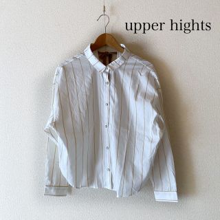 アッパーハイツ(upper hights)のupper hights アッパーハイツ ストライプシャツ　サイズ1(シャツ/ブラウス(長袖/七分))