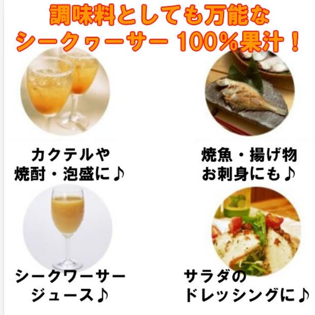 沖縄県産シークワーサー2L☓2本 食品/飲料/酒の飲料(ソフトドリンク)の商品写真