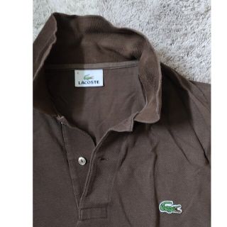 ラコステ(LACOSTE)のラコステ　カノコポロシャツ　ダークブラウン(ポロシャツ)