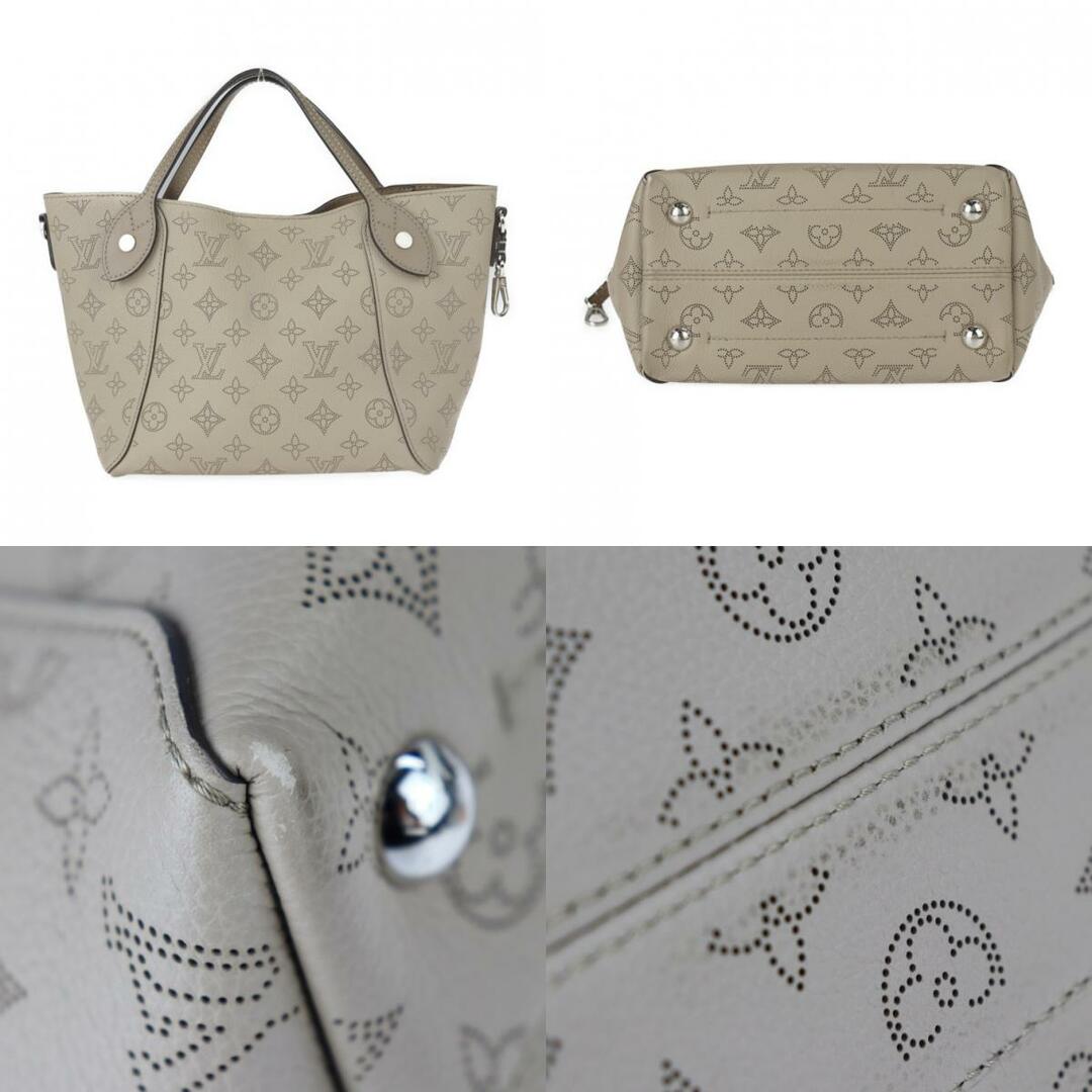 LOUIS VUITTON(ルイヴィトン)のLOUIS VUITTON ルイ ヴィトン モノグラムマヒナ ヒナPM ハンドバッグ M54351 レザー   ガレ ベージュ系 シルバー金具  2WAY ショルダーバッグ ビトン 【本物保証】 レディースのバッグ(ハンドバッグ)の商品写真