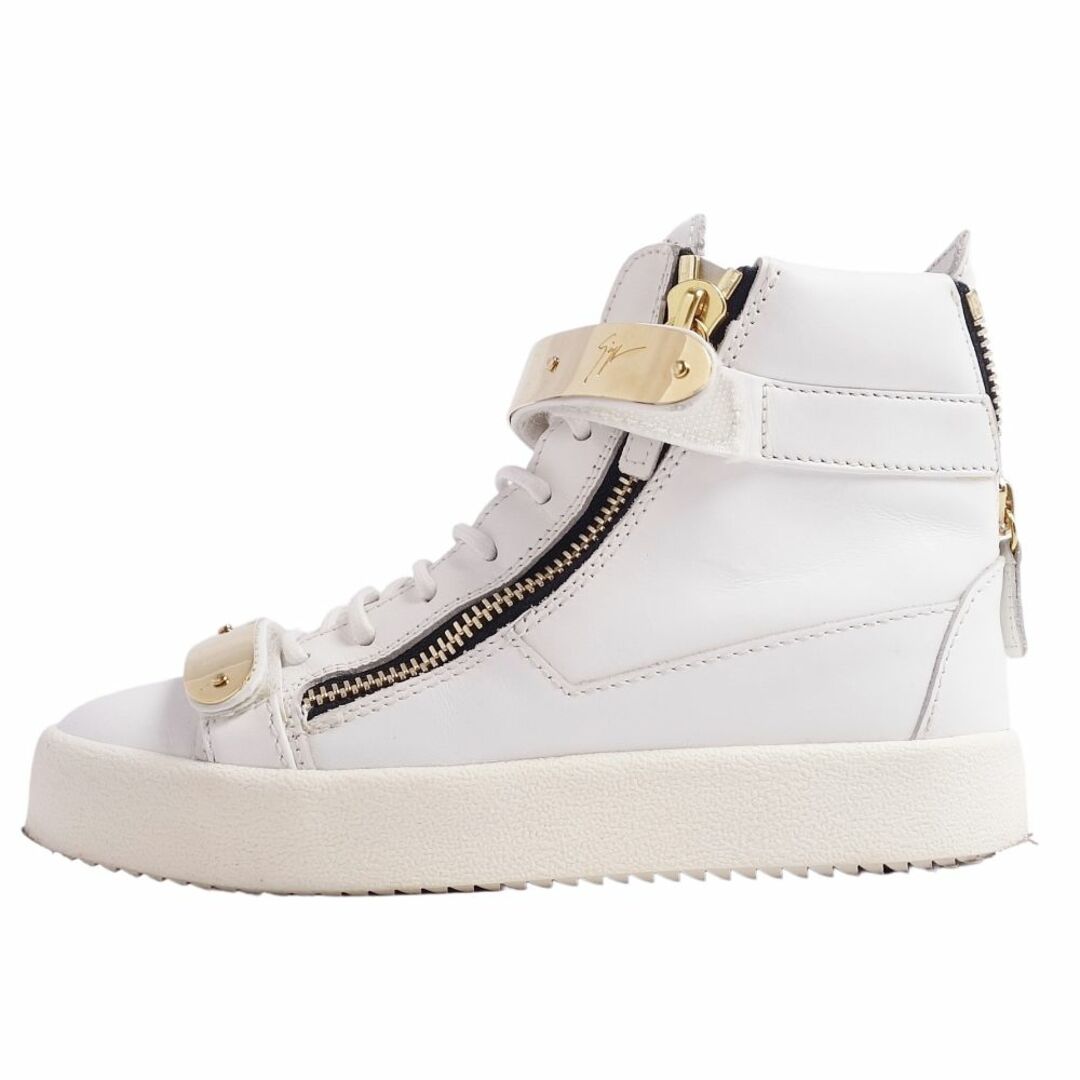 ジュゼッペ ザノッティ Giuseppe Zanotti Design スニーカー ハイカット ジップアップ カーフレザー シューズ 靴 レディース  35(22cm相当) ホワイト