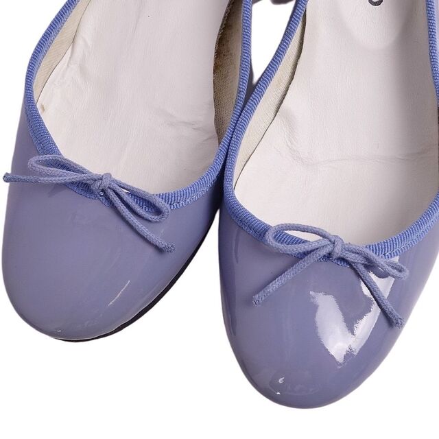 repetto(レペット)の未使用 レペット repetto パンプス バレエシューズ エナメルレザー ヒール シューズ 靴 レディース 37 1/2(24.5cm相当) ブルー レディースの靴/シューズ(ハイヒール/パンプス)の商品写真