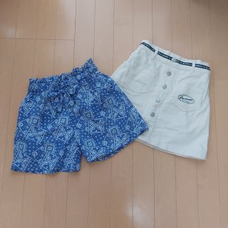 マザウェイズ(motherways)の140 キュロットスカート&スカート　２点セット　マザウェイズ他　女の子(スカート)