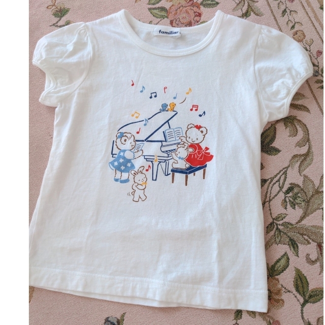 ファミリア 120 おはなしTシャツ ピアノ 音符 楽譜 リアちゃん | フリマアプリ ラクマ