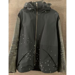 UNDERCOVERISM 袖レザー クロス柄スノボジャケット www.krzysztofbialy.com