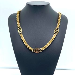 グッチ(Gucci)の【美品】Gucci グッチ インターロッキングG チェーンベルト ネックレス(その他)