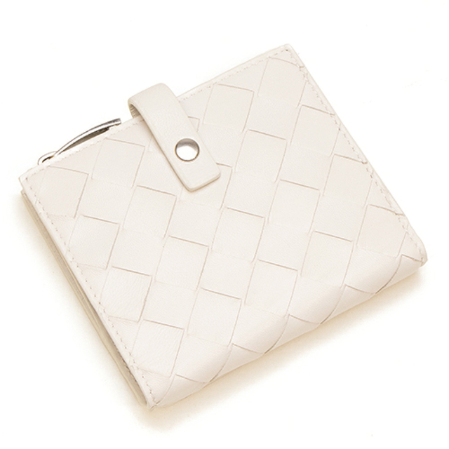 ボッテガヴェネタ2つ折り財布(小銭入れ付き) ホワイト 新品、未使用