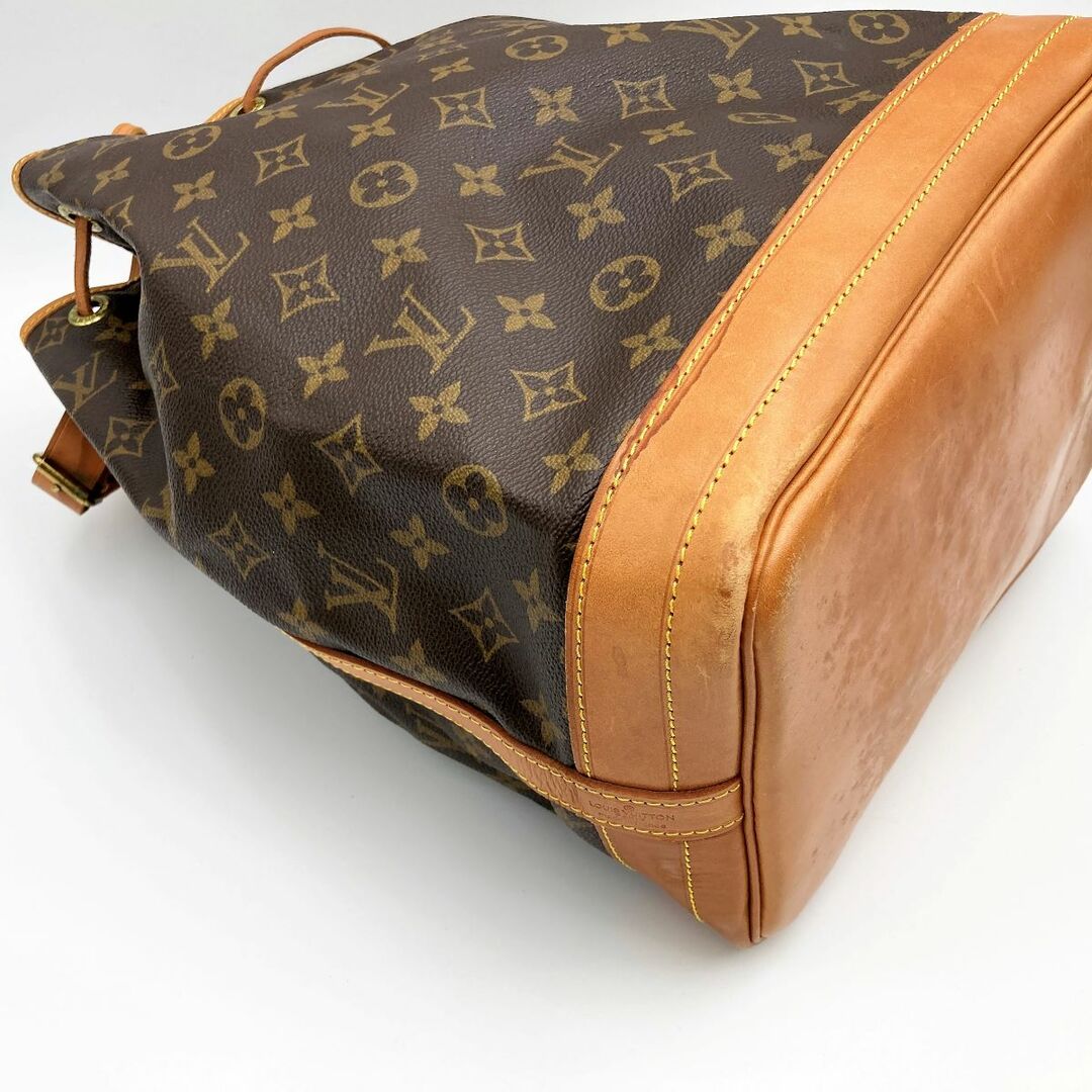 LOUIS VUITTON ルイ・ヴィトン ノエ モノグラム ショルダーバッグ 巾着 ブラウン PVC レディース メンズ ファッション M42224 USED 5