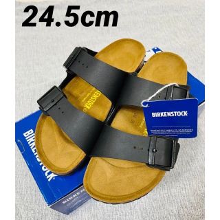 ビルケンシュトック(BIRKENSTOCK)の【新品未使用】ビルケンシュトック　アリゾナ 38 24.5cm ブラック(サンダル)