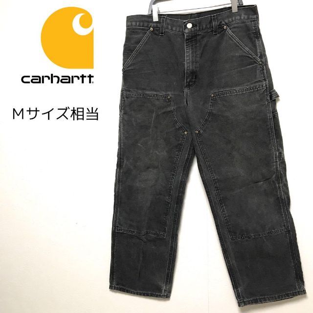 90s carhartt ダブルニー ペインターパンツ ブラックデニム 1着でも