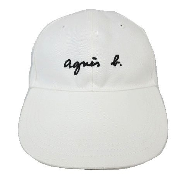 アニエスベー agnes b. ロゴ 刺繍 キャップ 帽子 ベースボール 野球帽