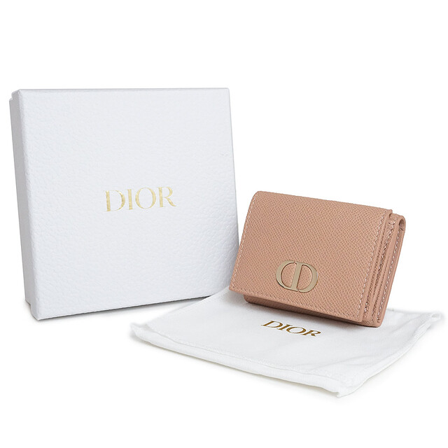 早い者勝ち Dior ディオール 30 Montaigne 三つ折り財布 ブルー-