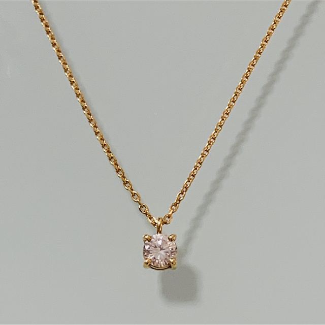 k18 ダイヤモンドネックレス 0.2ct-