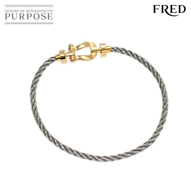 フレッド FRED フォース10 MM ブレスレット #16 ミディアム K18 YG