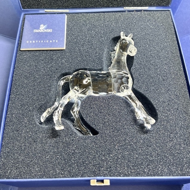 SWAROVSKI - ジャンク スワロフスキー 馬 置物 ユニコーンの通販 SWAROVSKI - ジャンク スワロフスキー 馬 置物 ユニコーンの通販