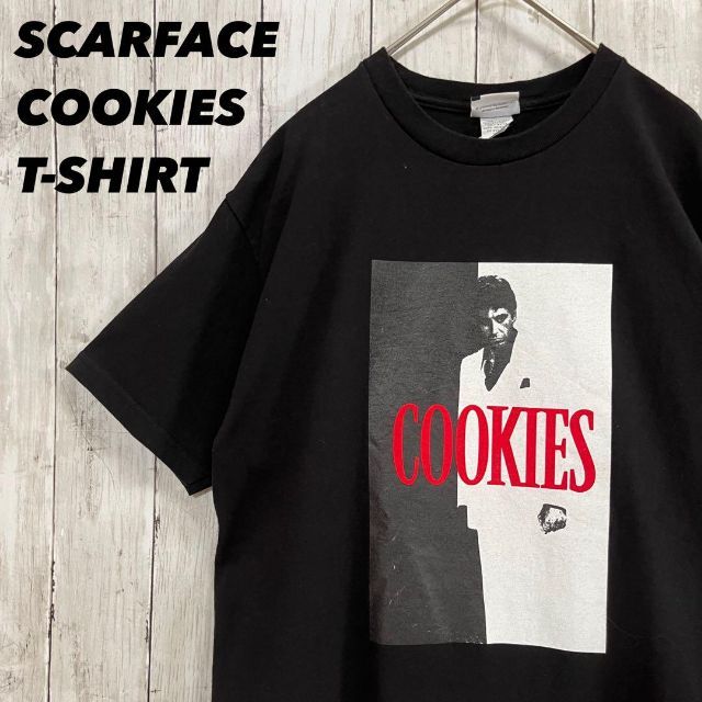 アメリカ古着COOKIES×SCARFACEプリントTシャツ M黒 ユニセックスの通販 ...