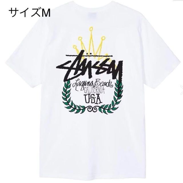 【新品】stussy Tシャツ　サイズM  ホワイト