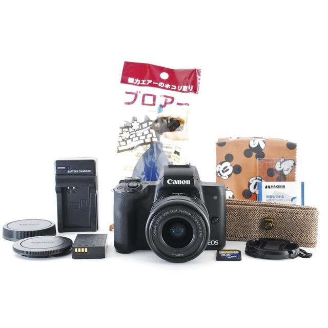 Wi-Fi&Bluetooth♪ Canon EOS Kiss M #4755 全ての 33866円