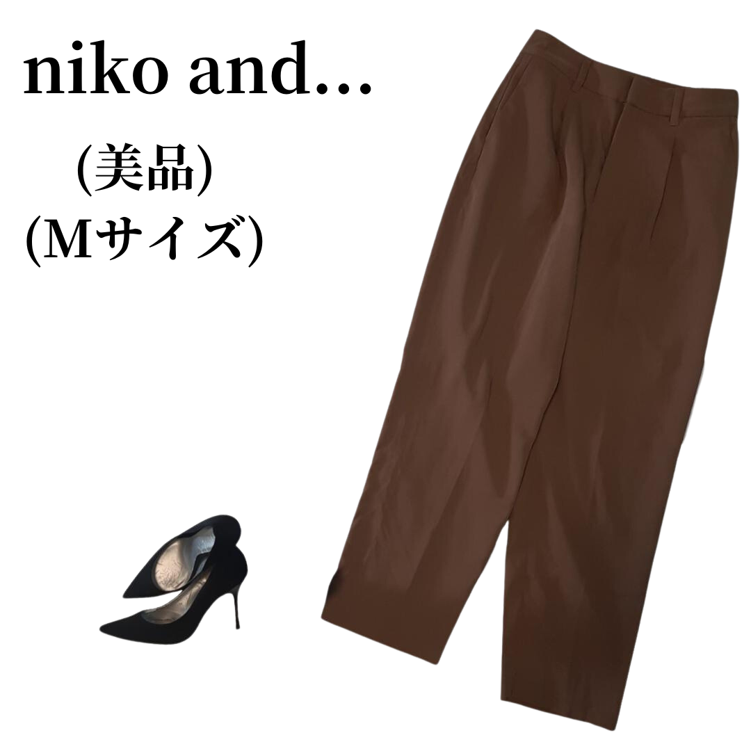 NIKO AND...／ニコアンド／カジュアルパンツ／スラックス／テーパード／M