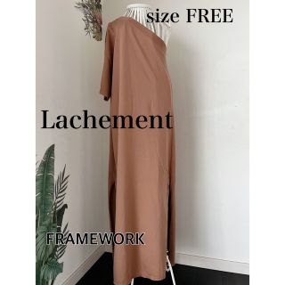 フレームワーク(FRAMeWORK)のLachementラシュモン　ワンショル変形ロングワンピース★フレームワーク(ロングワンピース/マキシワンピース)