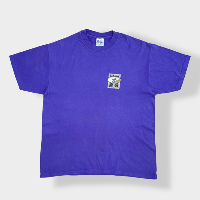 Hanes(ヘインズ)の【HANES】90s USA製 XL ワンポイントTシャツ バックプリント 古着 メンズのトップス(Tシャツ/カットソー(半袖/袖なし))の商品写真