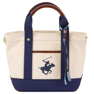 ビバリーヒルズポロクラブ(BEVERLY HILLS POLO CLUB（BHPC）)のトートバッグ ビバリーヒルズポロクラブ BH1006N アイボリー×ネイビー(トートバッグ)