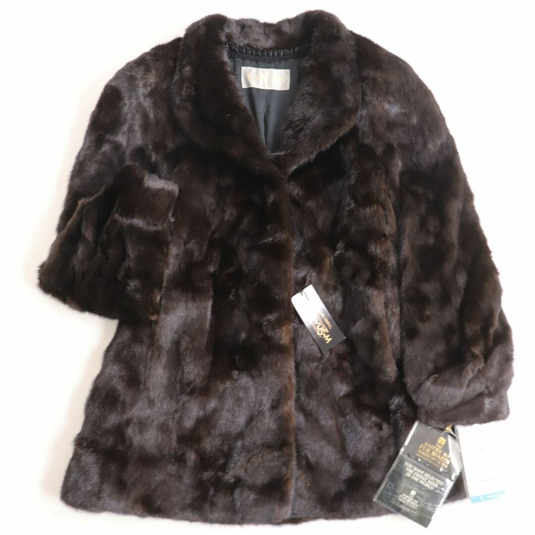 新品タグ付】AMERICAN FUR AWARDS ミンクファー ロングコート-